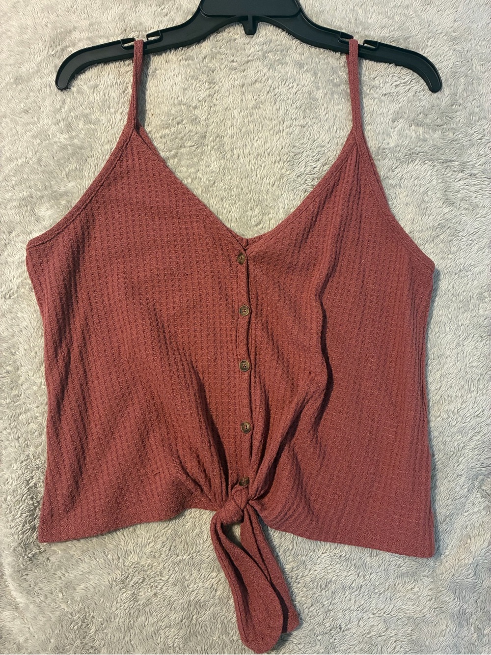 wild fable Dusty Rose Button-Tie Cami